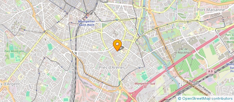 localisation de l'entreprise MADAME CECILE BARDOU  MONTPELLIER