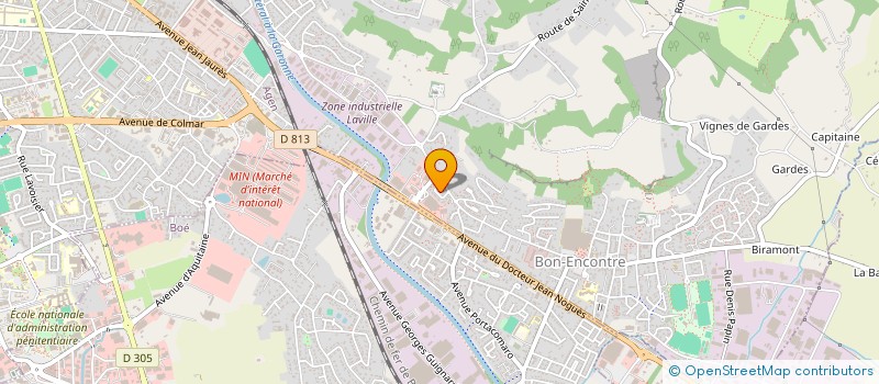 localisation de l'entreprise MADAME CECILE BARRAUD  BON-ENCONTRE