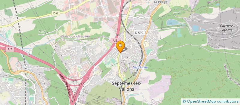 localisation de l'entreprise MADAME CECILE BARTHELEMY à SEPTEMES-LES-VALLONS