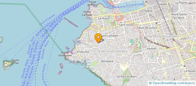 localisation de l'entreprise MADAME CECILE BARTOLINI  MARSEILLE