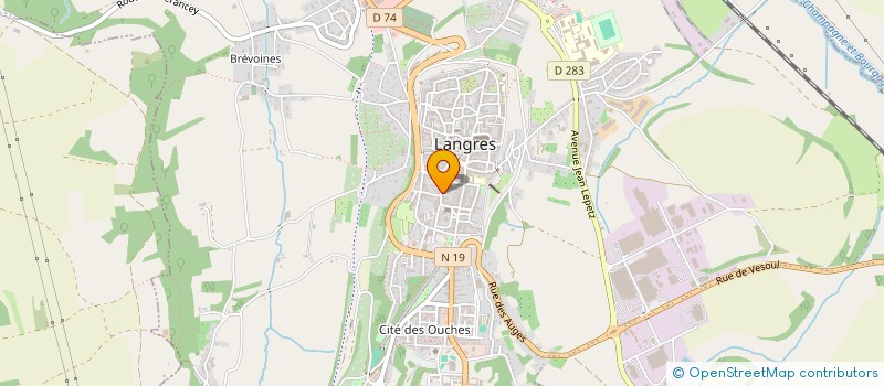 localisation de l'entreprise MADAME CECILE BATTEAULT à LANGRES