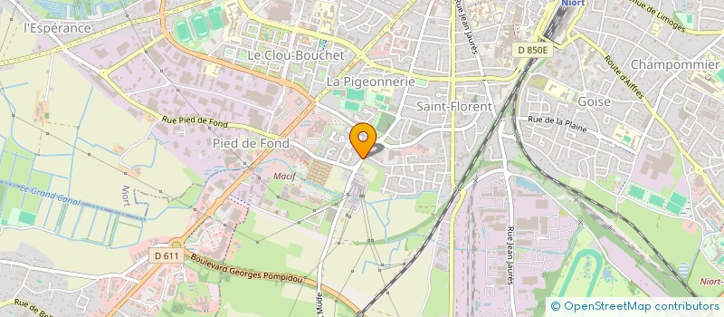 localisation de l'entreprise MADAME CECILE BAUDRY à NIORT