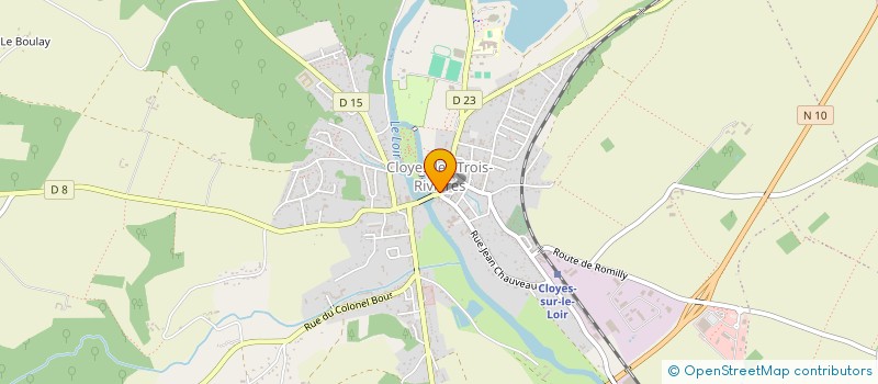 localisation de l'entreprise MADAME CECILE BEAUDOUIN à CLOYES-LES-TROIS-RIVIERES
