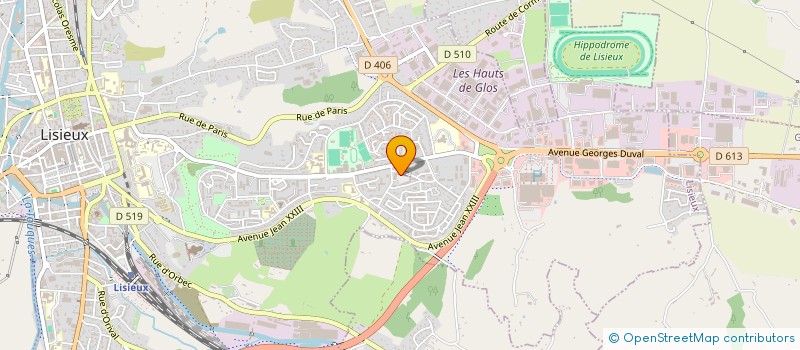 localisation de l'entreprise MADAME CECILE BEAUFRERE  LISIEUX