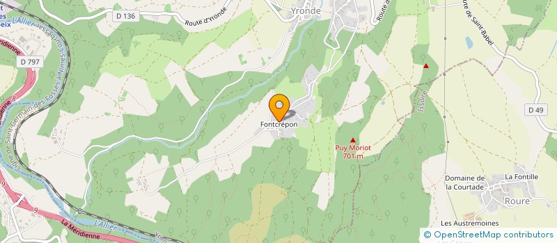 localisation de l'entreprise MADAME CECILE BEAULIEU  YRONDE-ET-BURON