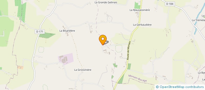 localisation de l'entreprise MADAME CECILE BECHET à MORTAIN-BOCAGE