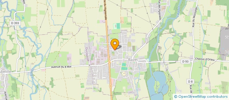 localisation de l'entreprise MADAME CECILE BELLAUCQ  BAZET