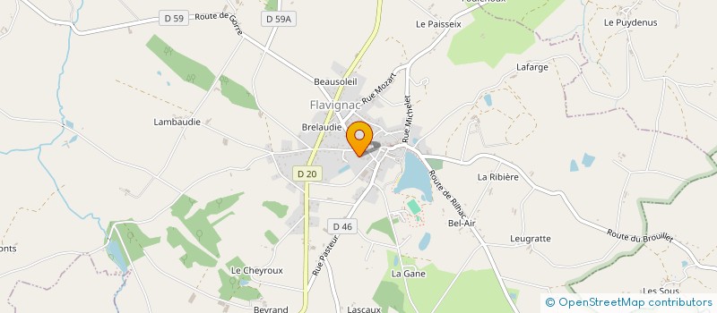 localisation de l'entreprise MADAME CECILE BELLOT  FLAVIGNAC