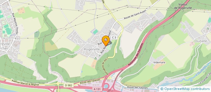 localisation de l'entreprise MADAME CECILE BENOIT  ROGERVILLE