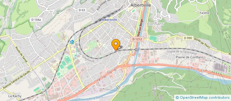 localisation de l'entreprise MADAME CECILE BENOIT à ALBERTVILLE