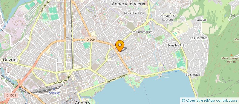 localisation de l'entreprise MADAME CECILE BERENGER  ANNECY