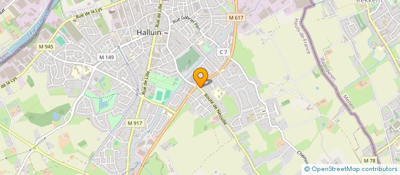 localisation de l'entreprise MADAME CECILE BERLAND à HALLUIN