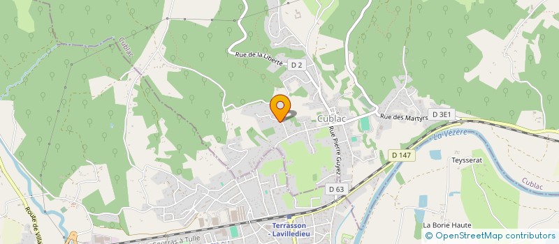 localisation de l'entreprise MADAME CECILE BERNARD  CUBLAC