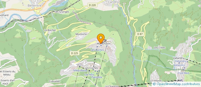localisation de l'entreprise MADAME CECILE BERNET à LA PLAGNE TARENTAISE