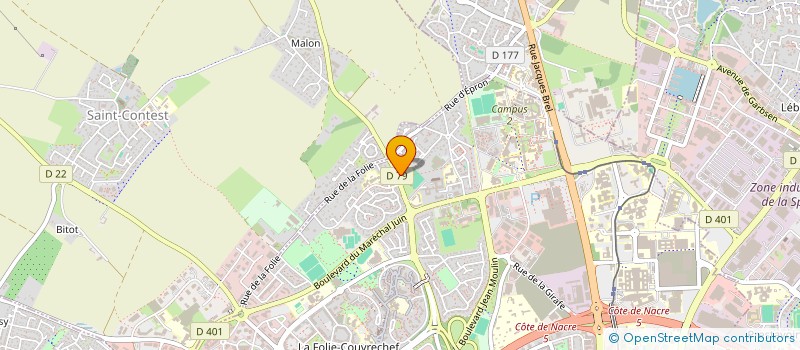 localisation de l'entreprise MADAME CECILE BERNIER à CAEN