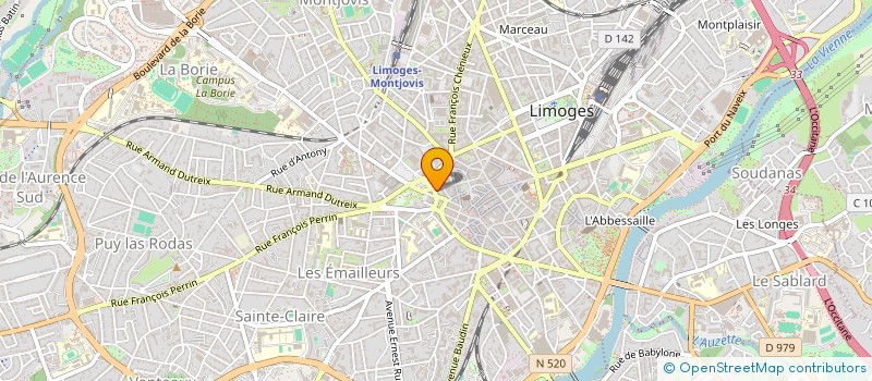 localisation de l'entreprise MADAME CECILE BERNIS à LIMOGES