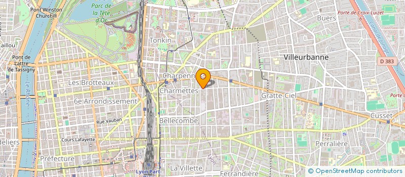 localisation de l'entreprise MADAME CECILE BERNOLE  VILLEURBANNE