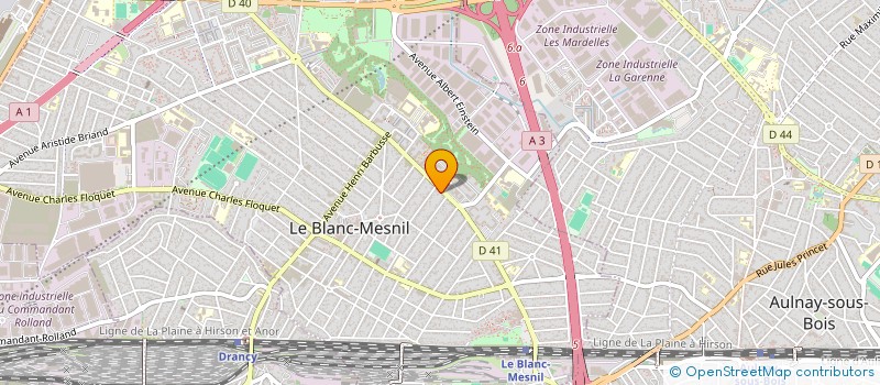 localisation de l'entreprise MADAME CECILE BERTEAU à LE BLANC-MESNIL
