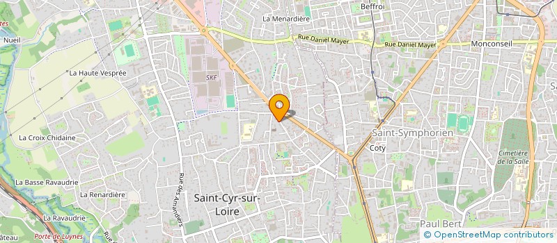 localisation de l'entreprise MADAME CECILE BERTIN à SAINT-CYR-SUR-LOIRE