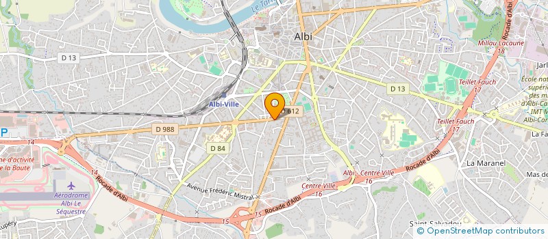 localisation de l'entreprise MADAME CECILE BEX à ALBI