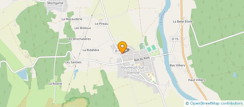 localisation de l'entreprise MADAME CECILE BILLERET à VOUNEUIL-SUR-VIENNE