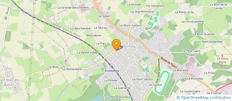 localisation de l'entreprise MADAME CECILE BISCIGLIA à ECOMMOY
