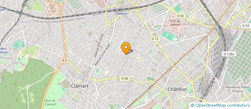 localisation de l'entreprise MADAME CECILE BIZET à CLAMART