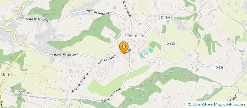 localisation de l'entreprise MADAME CECILE BLANC  DOLOMIEU