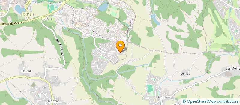 localisation de l'entreprise MADAME CECILE BLANC  VILLEFONTAINE