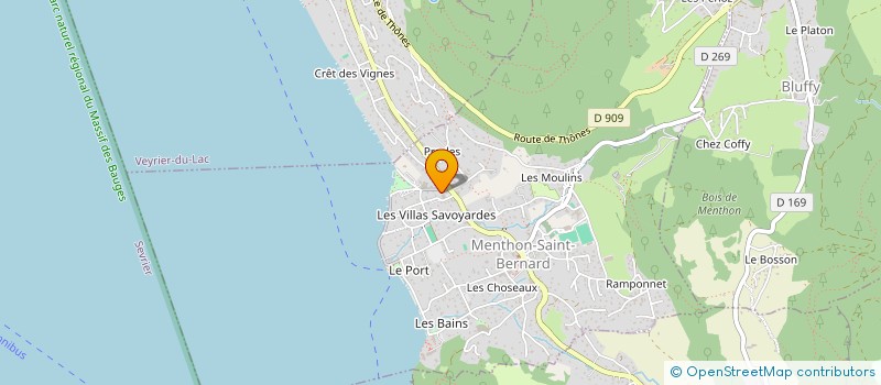 localisation de l'entreprise MADAME CECILE BLANC  MENTHON-SAINT-BERNARD