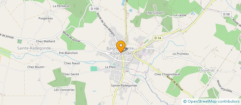 localisation de l'entreprise MADAME CECILE BLANCHART à BAIGNES-SAINTE-RADEGONDE