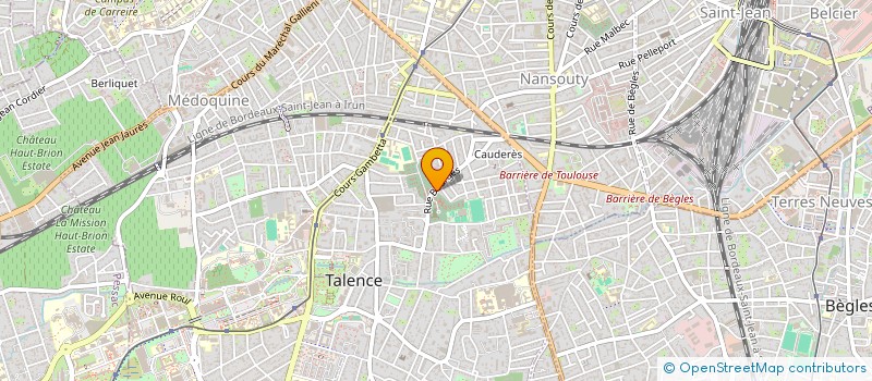 localisation de l'entreprise MADAME CECILE BLANCHE  TALENCE