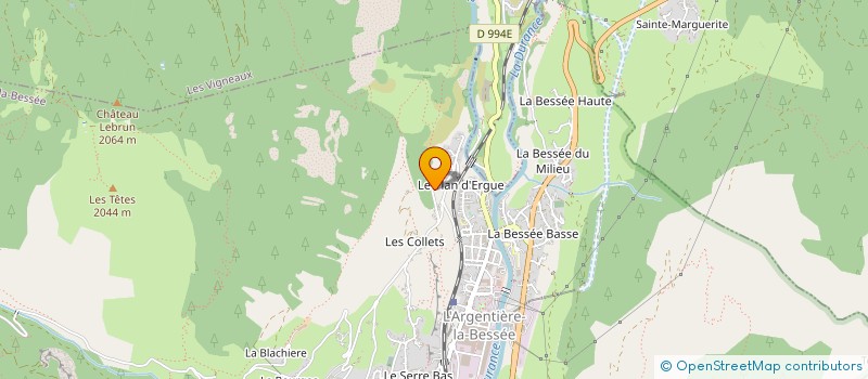 localisation de l'entreprise MADAME CECILE BOLLENGIER  L'ARGENTIERE-LA-BESSEE