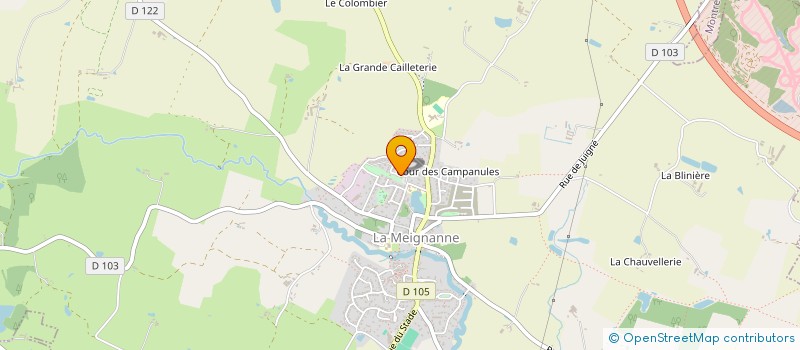 localisation de l'entreprise MADAME CECILE BONDU  LONGUENEE-EN-ANJOU