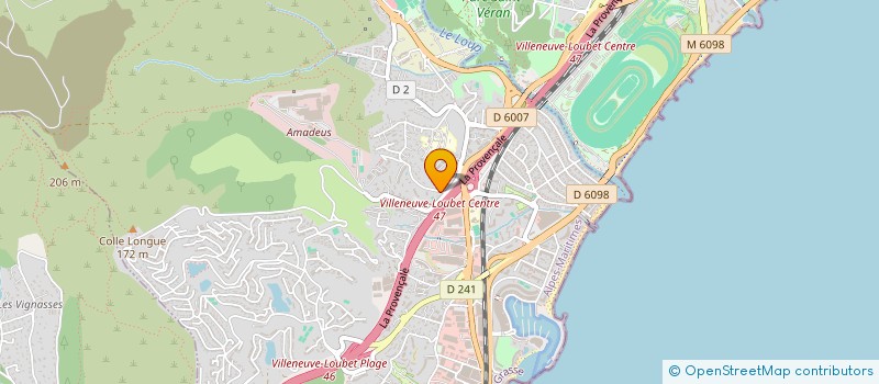 localisation de l'entreprise MADAME CECILE BONHOMME  VILLENEUVE-LOUBET