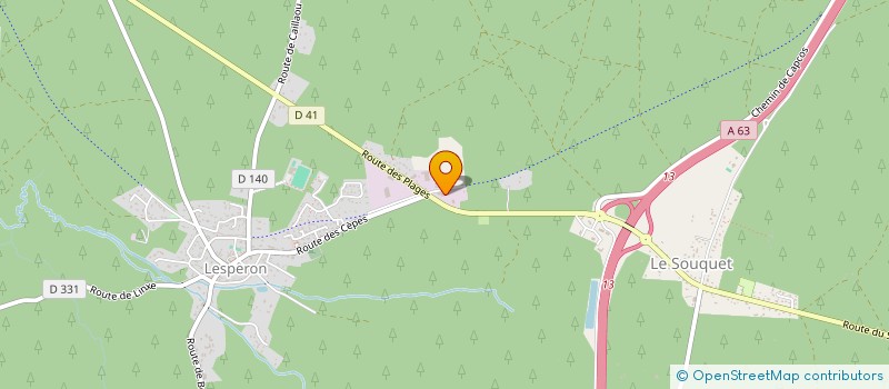 localisation de l'entreprise MADAME CECILE BONNAT  CASTETS