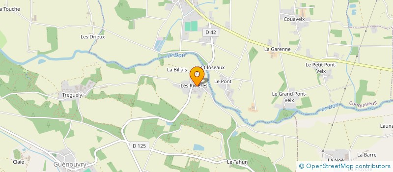 localisation de l'entreprise MADAME CECILE BONNEAU  GUEMENE-PENFAO