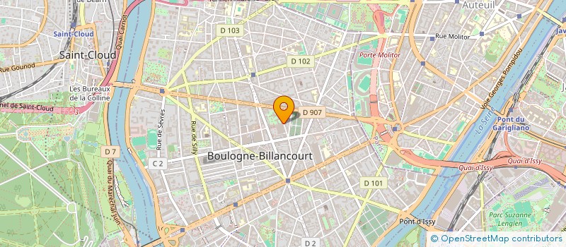 localisation de l'entreprise MADAME CECILE BONNET à BOULOGNE-BILLANCOURT