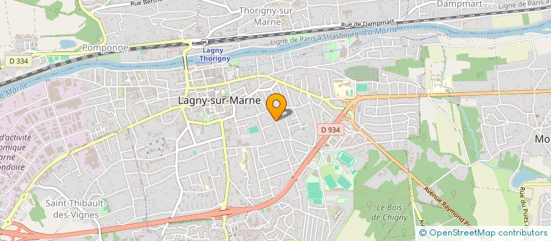 localisation de l'entreprise MADAME CECILE BONNET  LAGNY-SUR-MARNE