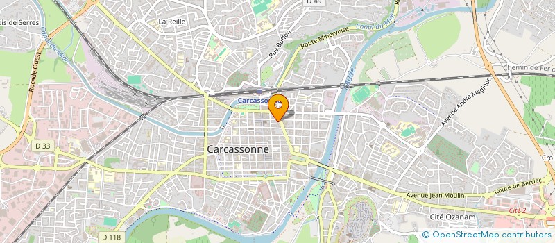 localisation de l'entreprise MADAME CECILE BONNEVAL à CARCASSONNE