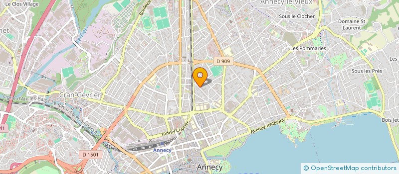 localisation de l'entreprise MADAME CECILE BONOMINI  ANNECY