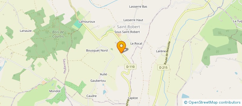 localisation de l'entreprise MADAME CECILE BORDES  SAINT-ROBERT