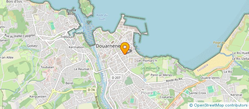 localisation de l'entreprise MADAME CECILE BORNE à DOUARNENEZ
