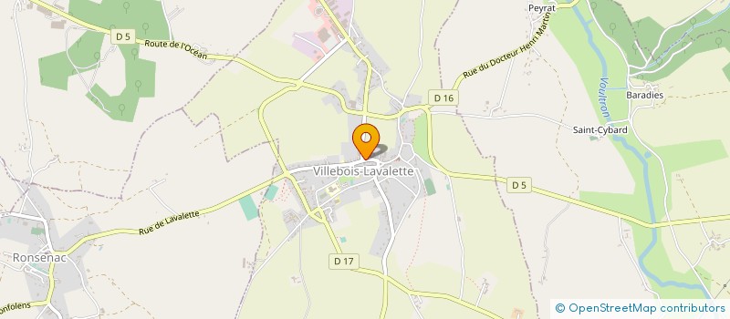 localisation de l'entreprise MADAME CECILE BOSSEBOEUF à VILLEBOIS-LAVALETTE