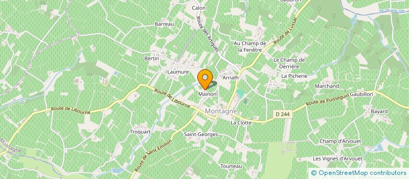 localisation de l'entreprise MADAME CECILE BOSSUOT à MONTAGNE