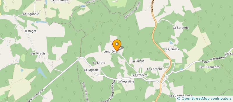 localisation de l'entreprise MADAME CECILE BOUBY  LES EYZIES