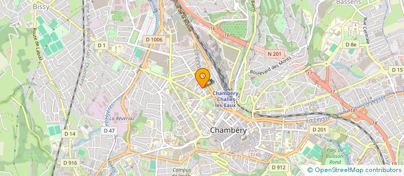 localisation de l'entreprise MADAME CECILE BOUCHAYER à CHAMBERY