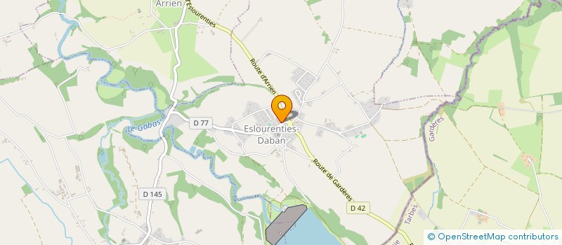 localisation de l'entreprise MADAME CECILE BOUDIGUE  ESLOURENTIES-DABAN