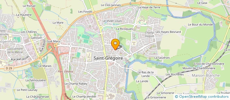 localisation de l'entreprise MADAME CECILE BOUGOIN  SAINT-GREGOIRE