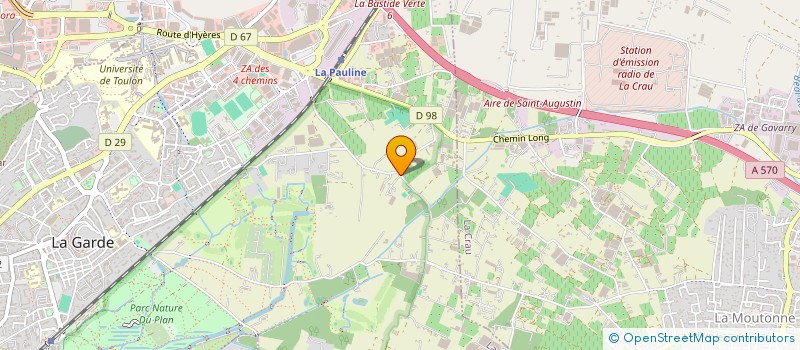 localisation de l'entreprise MADAME CECILE BOUILLARD  LA GARDE